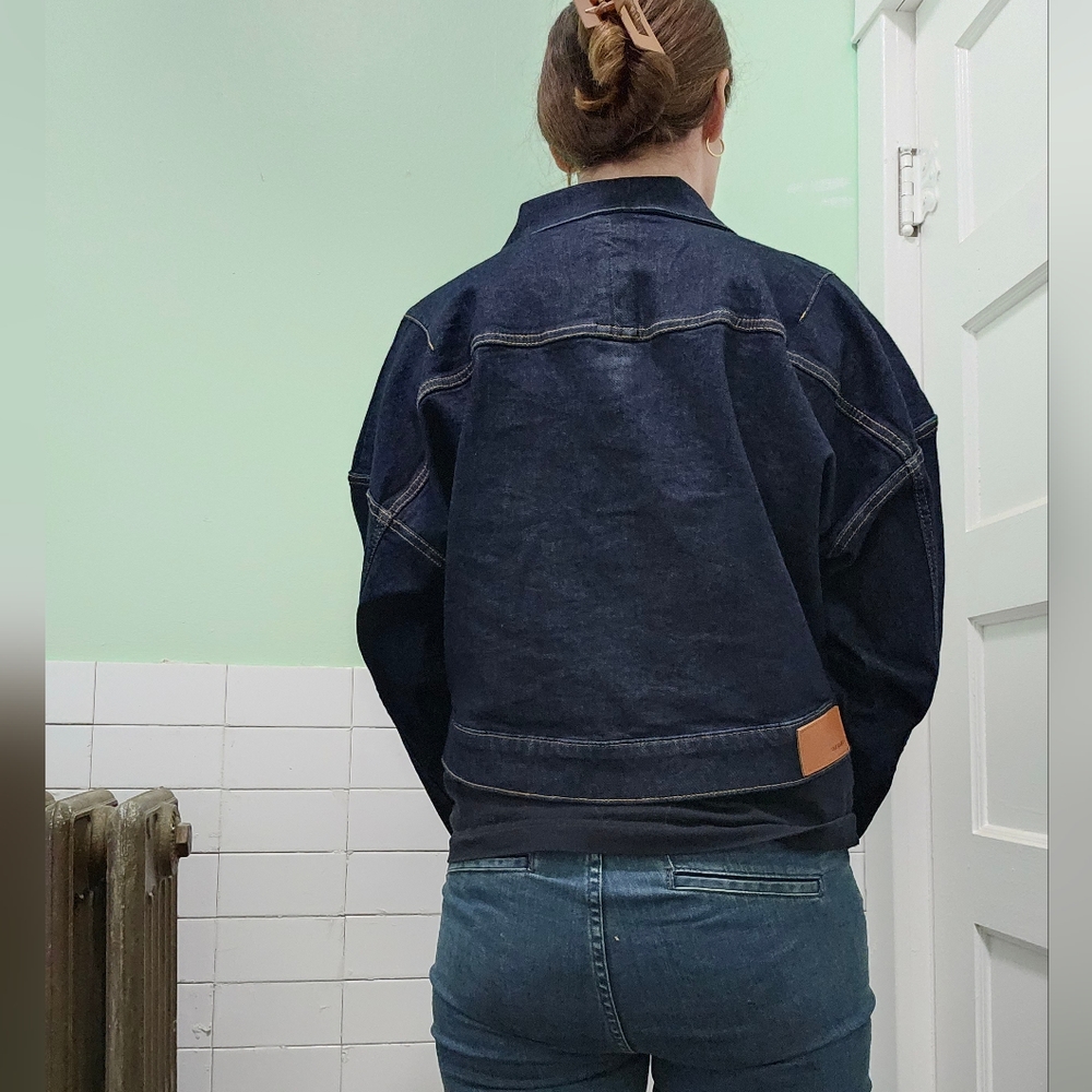 True Religion Baggy Crop Jean Jacket XL - Picture 2 of 9